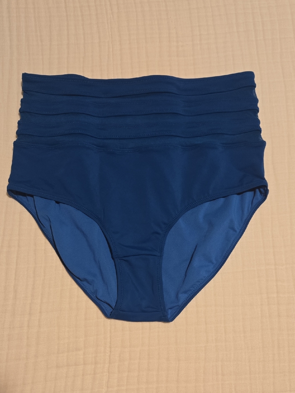 KIAVA Navy High-Waist One-Piece Swim Bottom